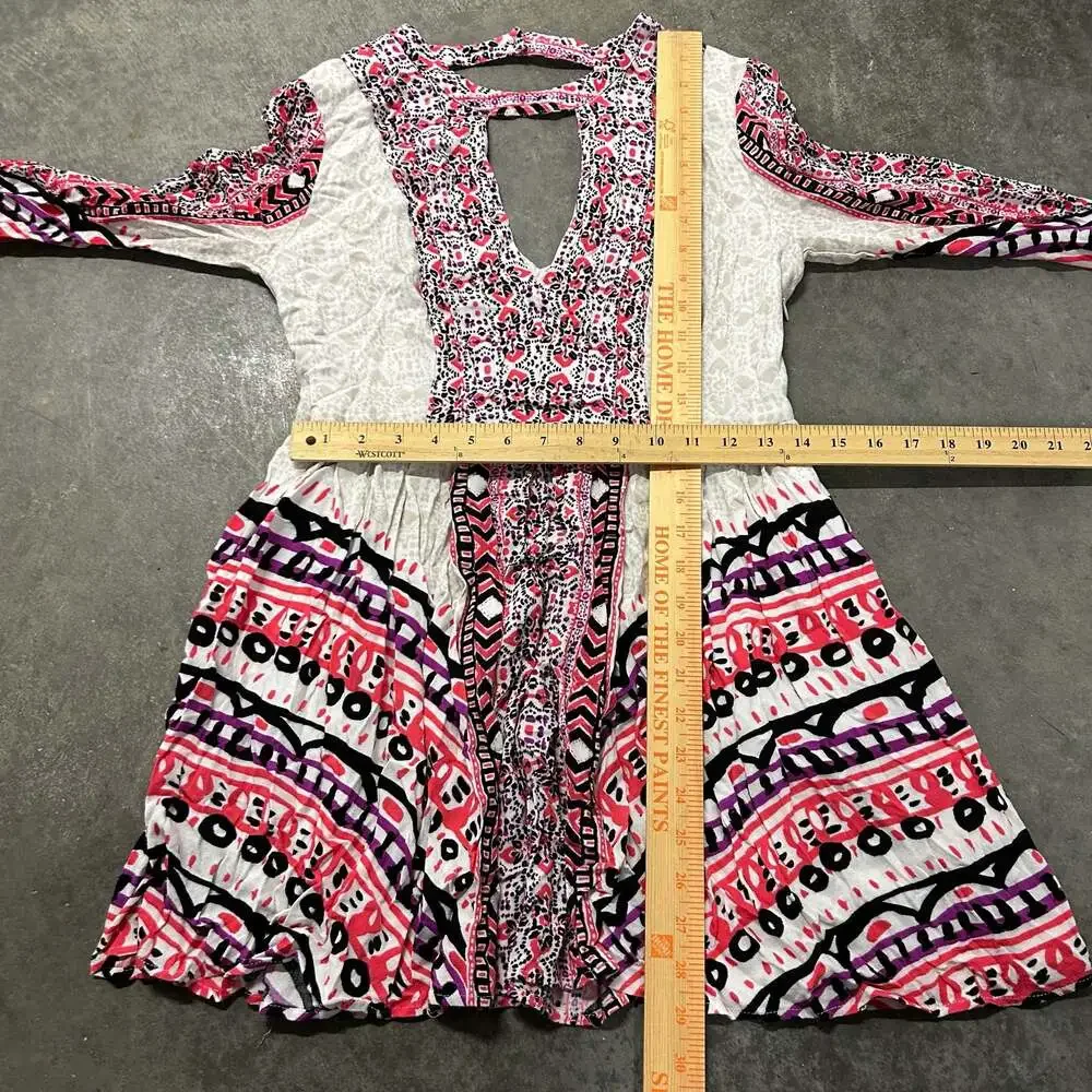 Free People Teagan Border Printed Mini Dress